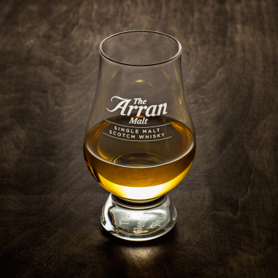 Stefan sikorski arran malt glass image listing rebrand
