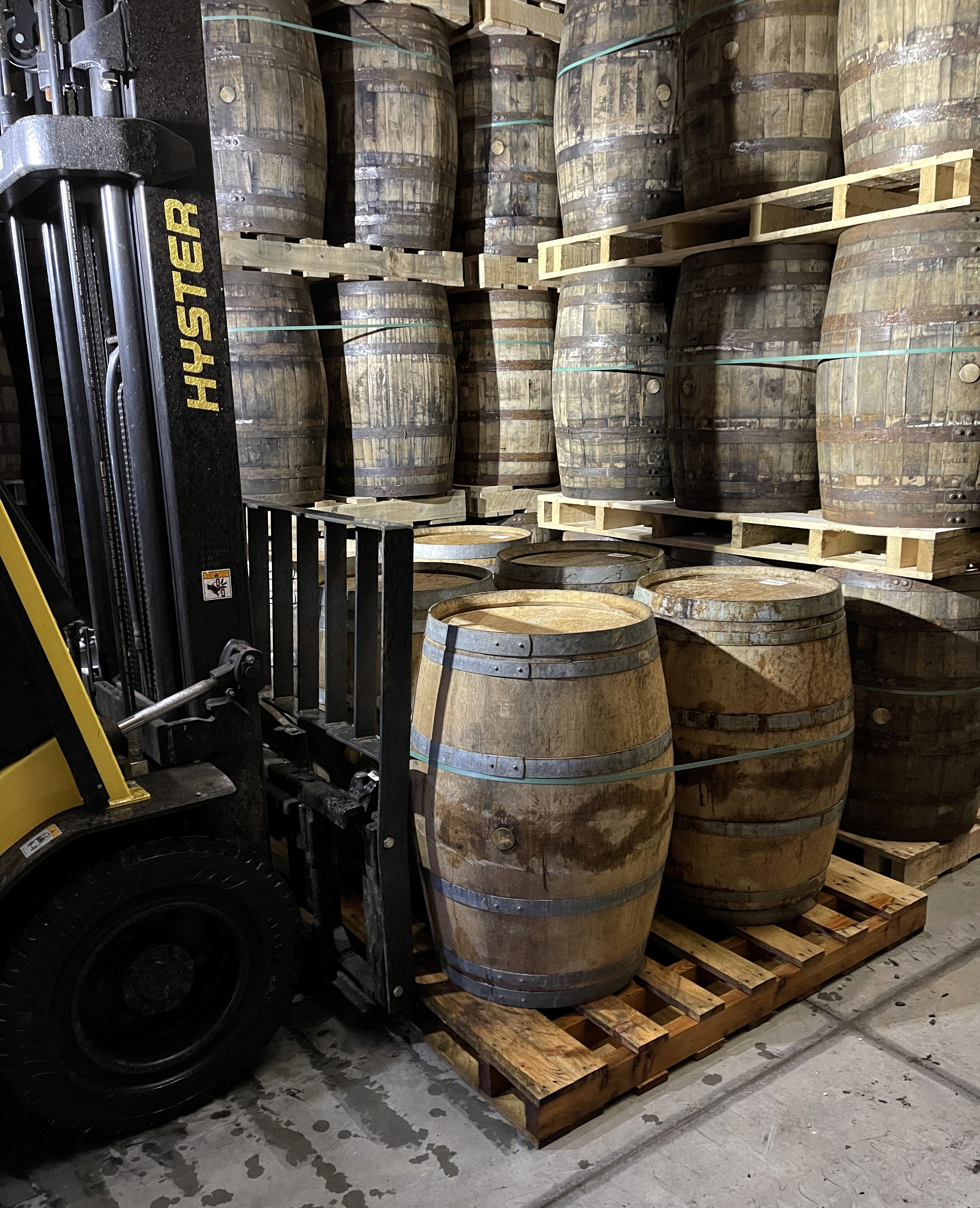 Lagg Calvados Cask on Pallet